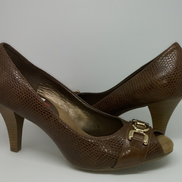 Aerosoles HeelRest Good‎ Lux style open toe… - Picture 1 of 6